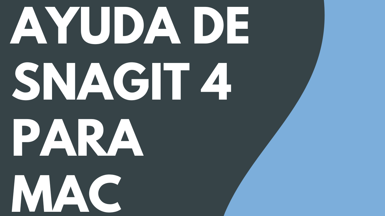 PDF de Ayuda de Snagit 4 para Mac